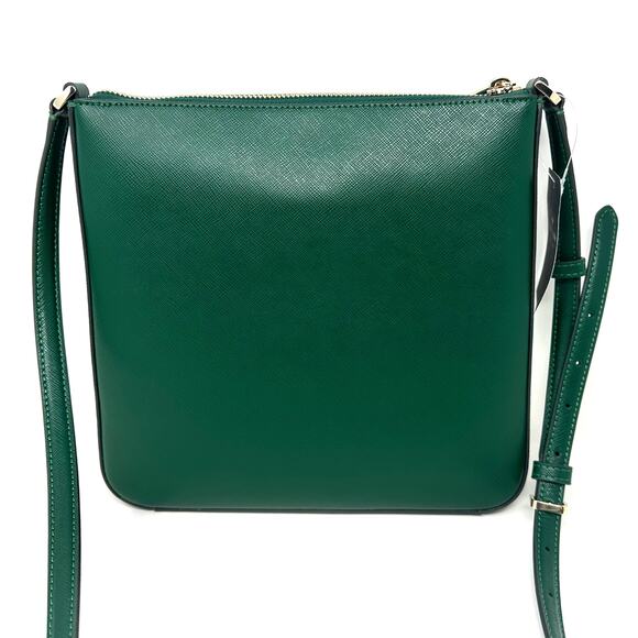 Kate Spade Sadie North South Crossbody in Deep Jade Leather k7379 - Picture 2 of 6
